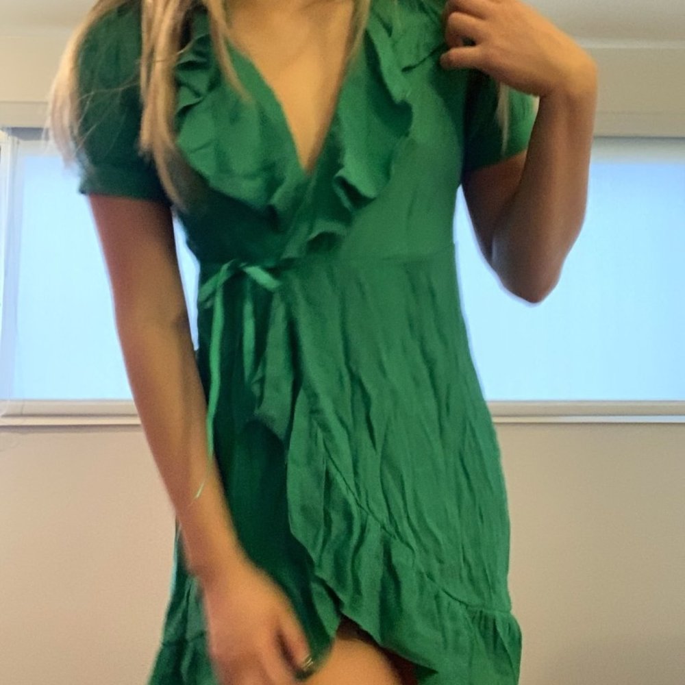 Storets Green Wrap Dress
